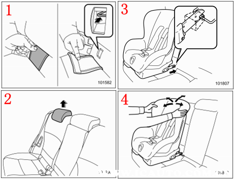斯巴鲁力狮安全座椅接口，力狮安全座椅安装方法